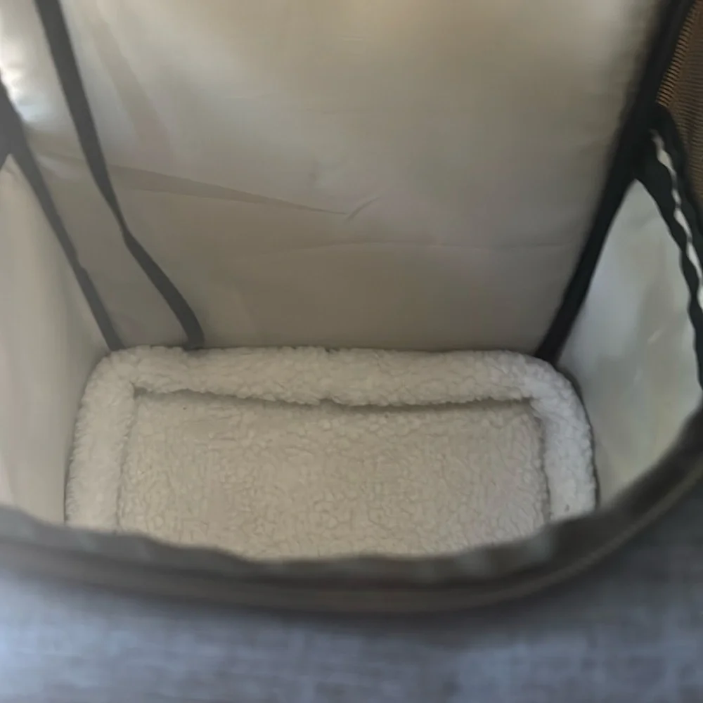 Gray Dog Carrier Backpack